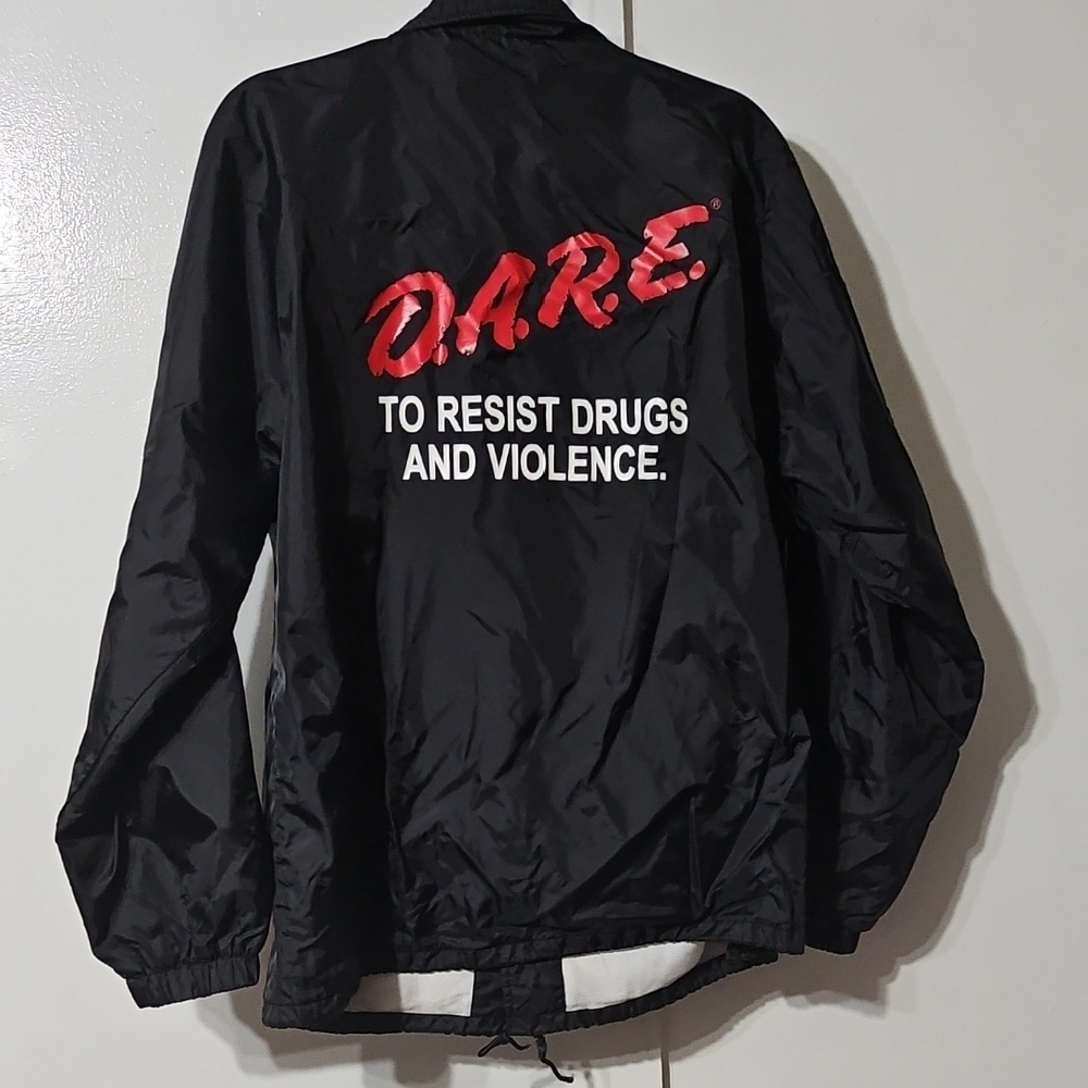 DARE Black Windbreaker Jacket